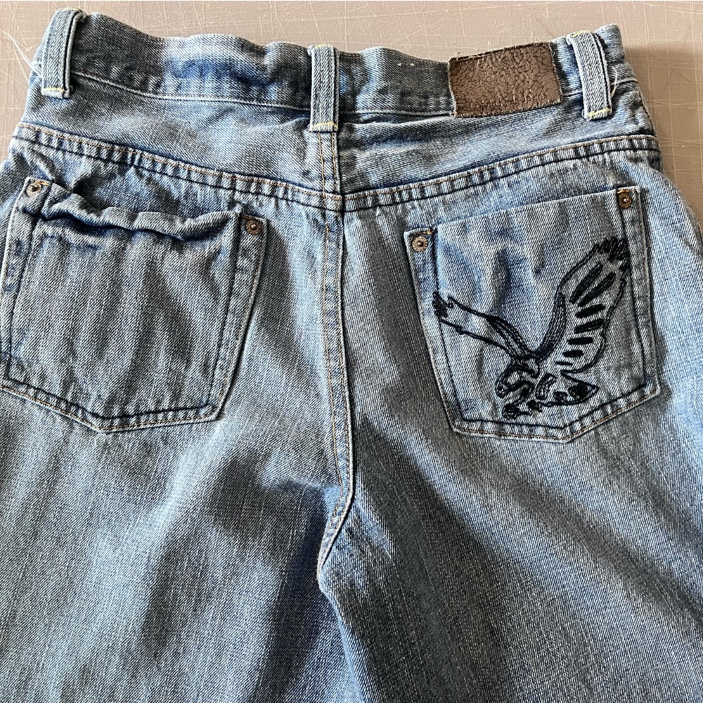 Vintage Calvin Klein Jeans Juniors Size 12 Denim Eagle On Back Pocket Retro Y2K